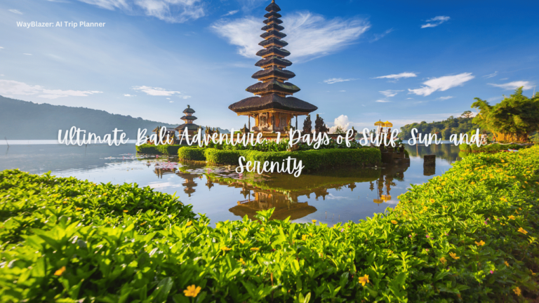Ultimate Bali Adventure: 7 Days of Surf, Sun, and Serenity